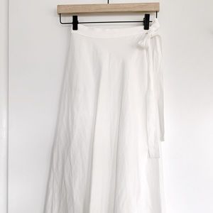 Aritzia Wilfred Eleta Linen Wrap Maxi Skirt